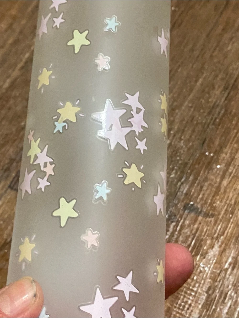 Glass Water Bottle Lid Bubble & Pearl’s Boba Lab Corona CA Animals Frosted 10”H